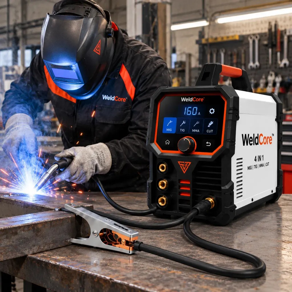 WeldCore display digitale saldatrice IGBT