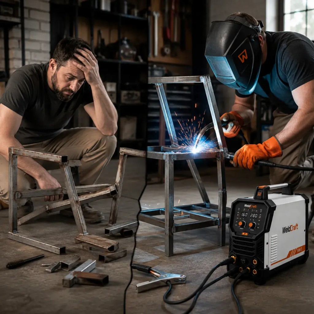 Portable welder for home garage and workshop